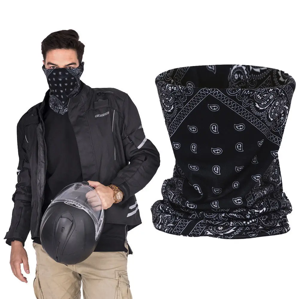 3D Skull Ski Cycling Snowboard Scarf Neck Warmer Face Mask Headwear Wraps Men Skull Ghost Neck Gaiter Tube Balaclava Face Mask