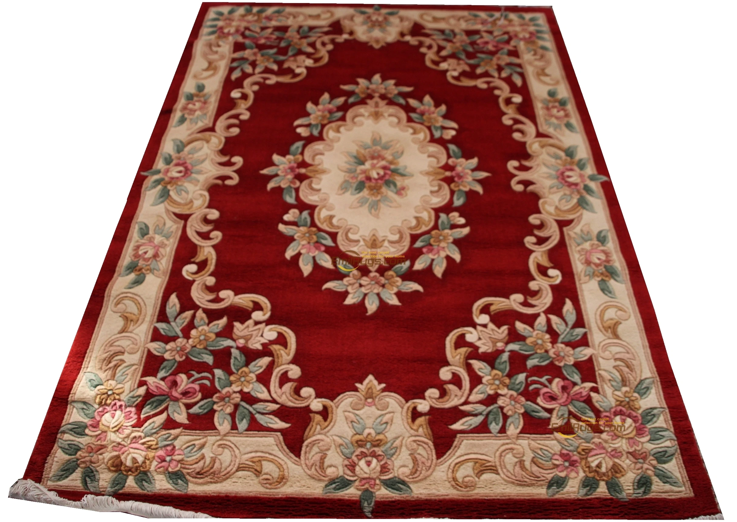 

wool french carpet About machine made Thick Plush Savonnerie Rug Carpet Made To Order red 510 395 gc85savyg28