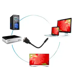 1 шт. HDMI мужчина к VGA D-SUB Женский видео AV адаптер конвертер кабель для набор для HDTV-топ