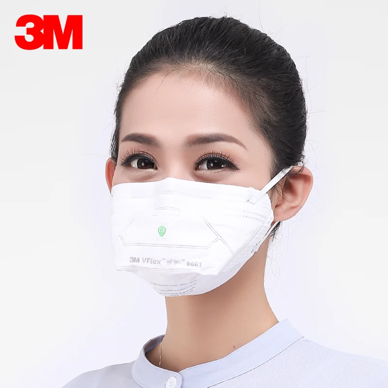 

5pcs 3M N90 9061/9062 Dust Protective Safety Mask Folding Filter Respirator Anti PM2.5 Particulates Influenza Non Woven Fabric