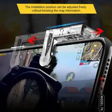 T9 для мобильного игрового геймпада PUBG, кнопка запуска огня, игровой джойстик для телефона, клавиша прицела, контроллер шутера L1R1 для Android IOS
