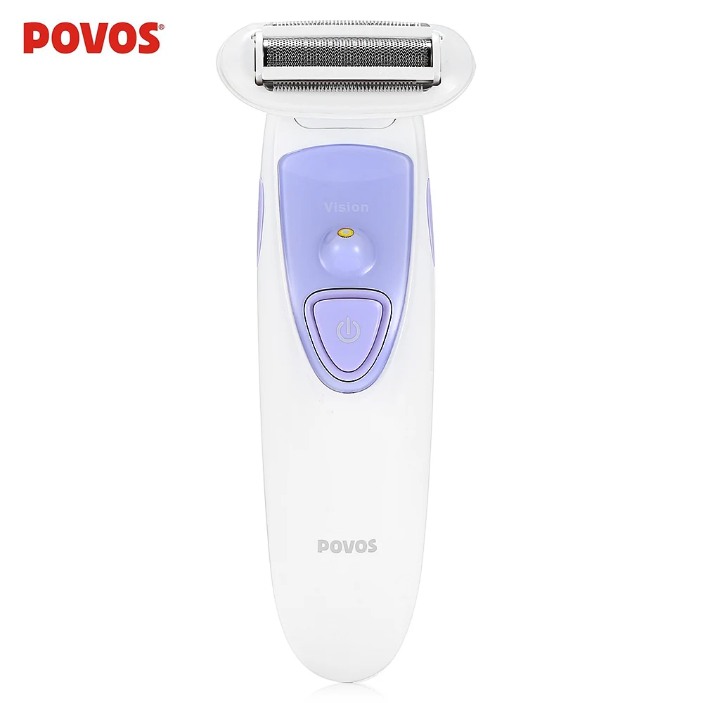 

POVOS Female Epilator Shaving & Hair Removal Waterproof Depilator Women Shaver Lady Body Electric Shaver Hair Removal