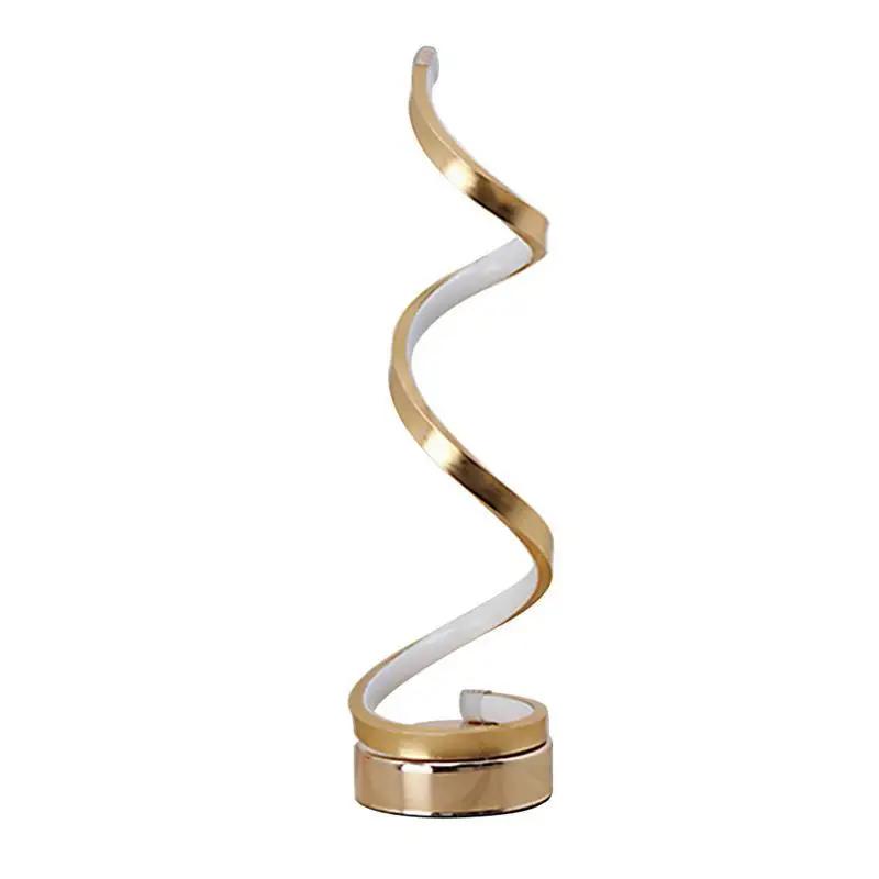 

SNNY NEW Eu Plug Led Table Lamp Modern Creative Spiral Design Minimalist Lighting Dimmable Floor Desk Lamp Great For Living Ro