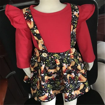 

Newborn Baby Girls Tops Romper Foxes Overalls Skirt Dress Outfits Clothes 3-24M Autumn Set