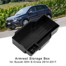 Boîte de rangement d'accoudoir pour Suzuki SX4 s-cross 2014 – 2020 / Vitara Escudo 2016 – 2020, porte-gant de Console centrale, plateau de rangement