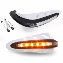 Универсальный 7/" 22 мм светодиодный ручкой Ручка гвардии протектор руль мотоцикла протектор защита для рук с Светодиодный Фонарь указателя поворота