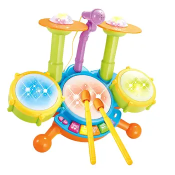 

Musical Instrument Electric Jazz Drum Microphone Music Early Learning Educational Toys Birthday Gift for Children Kids Baby