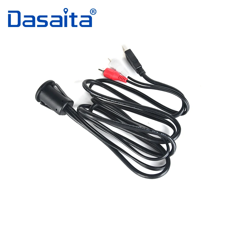 Android 1 2 M USB AUX RCA к 3 5 мм кабельный удлинитель для OEM Автомагнитола|Кабели адаптеры и