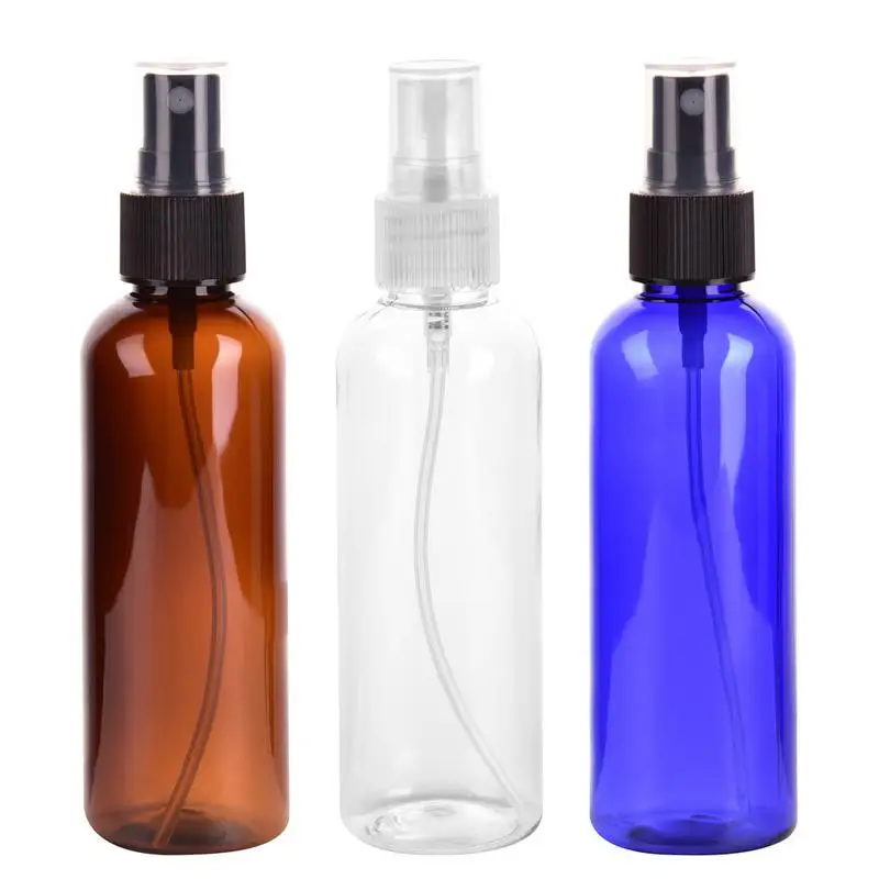 

4Pcs Fine Mist Plastic PET Spray Bottle 100ml Travel Cosmetic Bottles Set Makeup Liquid Container Refillable Perfume Atomizer 30