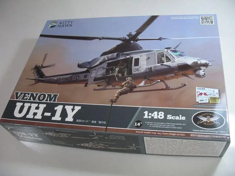 Kitty Hawk 80124 1/48 Venom UH-1Y в сборе новая модель