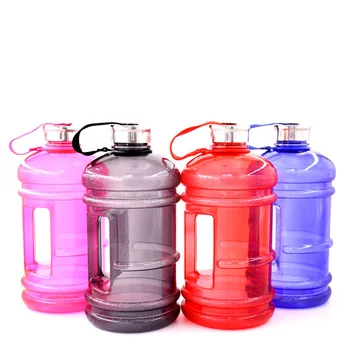 Soffe 2.2L Large Capcity 1/2 Gallon Water Bottle Bpa Free Shaker Protein Plastic Sport Water Bottles Handgrip Gym Fitness Kettle 2