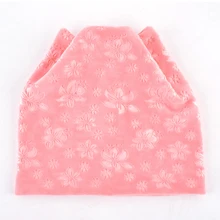 Новые зимние Для женщин шляпа унисекс сапоги высотой выше колена Вязание шапочка с украшением в виде кошачьих ушек; цветочный принт; Кепка, теплая зимняя Лыжная шапка капот головные уборы