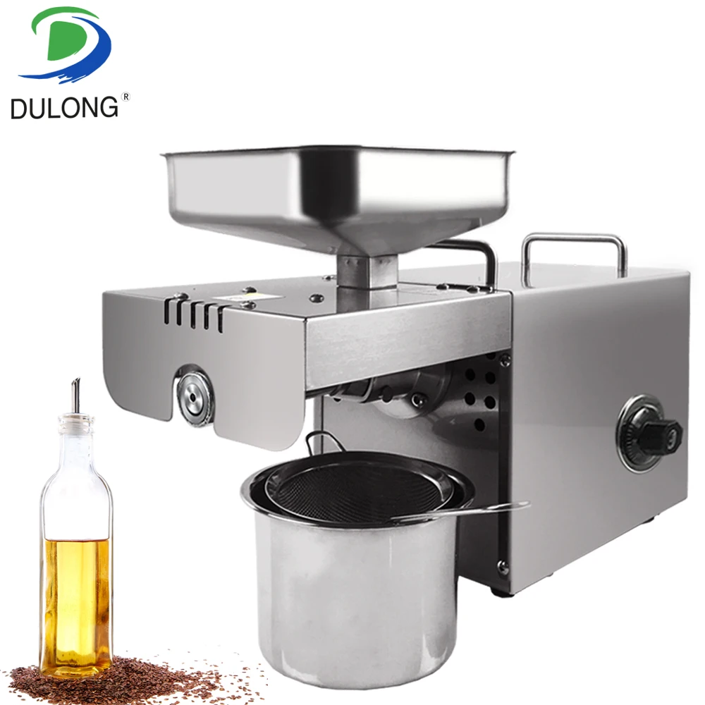 

Stainless Steel Oil Press Machine Commercial Home Coconut Oil Extractor Presser Sunflower seeds Oil Making machine Oil Expeller