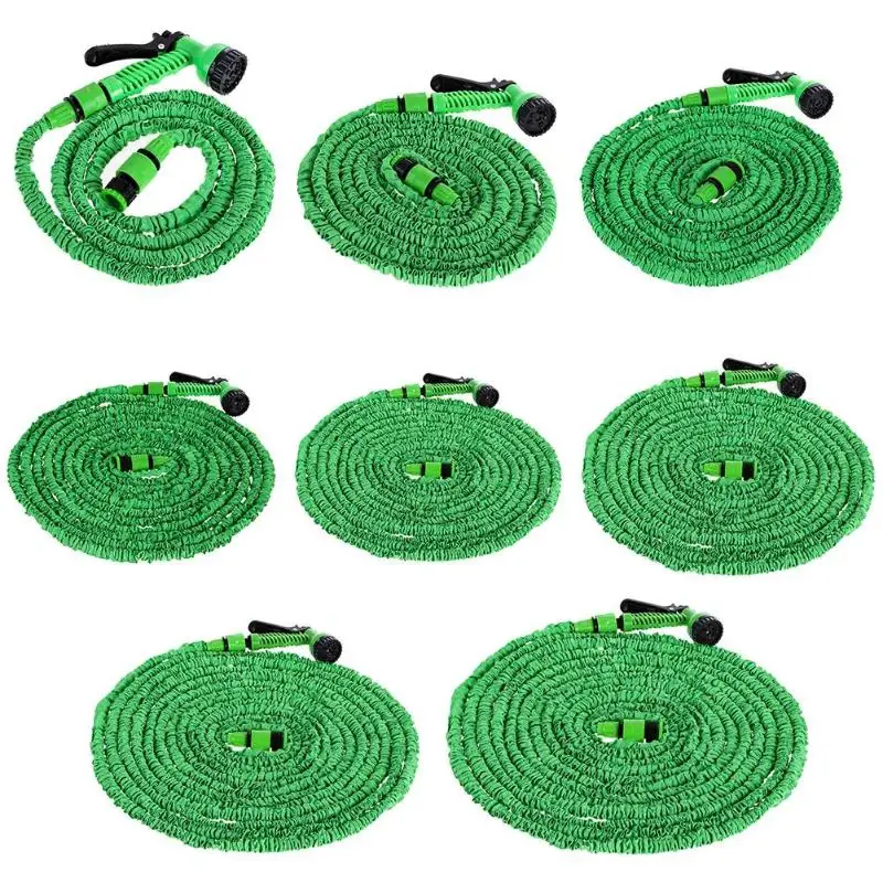 

25FT-150FT Flexible Garden Hose Expandable Water Hose Pipe Watering Spray Gun Set Car Watering Hose with Spray Gun Watering Kit