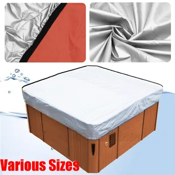 

37 Sizes Spa Cover Cap Cubierta Protector Jacuzzis Hotspring Spa Cubrir Cubierta Weather Guard Universal Tub Cover All-Weather