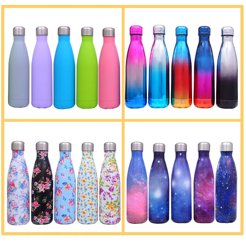 

500ML stainless steel wine bottle shape thermos bottle travel flask Vacuum bottle for water bottles bowling car kettle