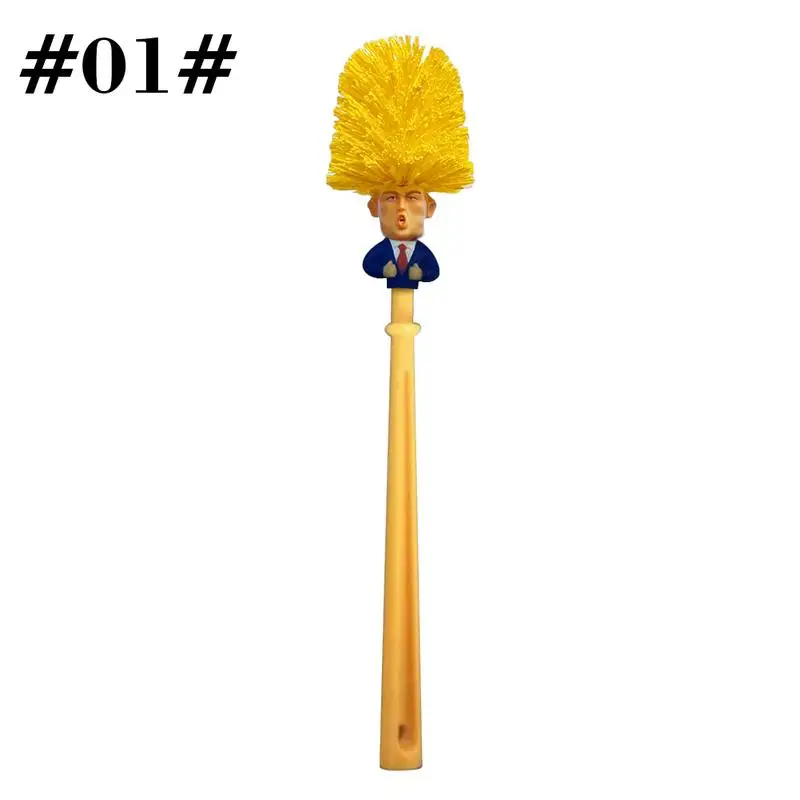 Donald Trump Toilet Bowl Brush Gag Gift Hand Made Bathroom Clean Tool