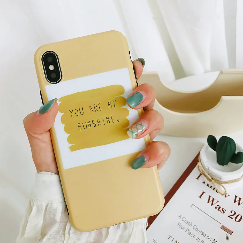 XINDIMAN Sunshine силиконовый чехол для iphone6 6s 6 plus желтый телефон задняя крышка iphone7 Apple