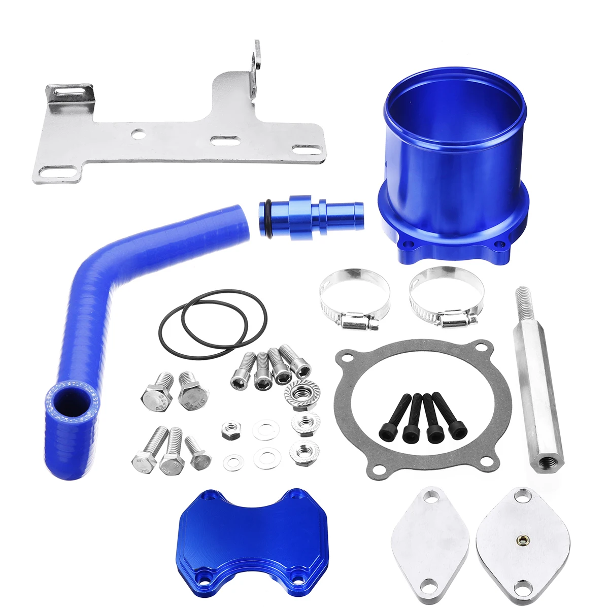 EGR Cooler /& Throttle Valve Delete Kit For 10-14 Dodge Ram 6.7L Cummins Diesel