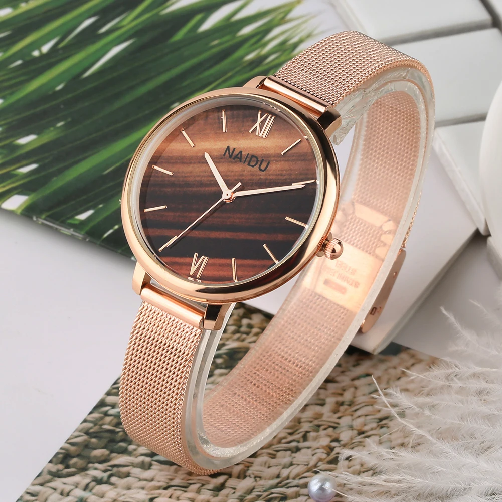 

Women's Quartz Watch Stainless Steel Band Quartz Watches with Round Shape Small Dial For Lady Casual Wristwatches for Girls