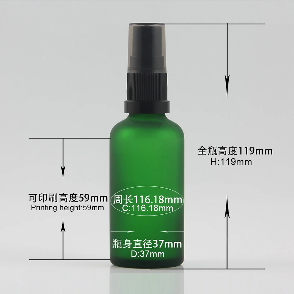 

high grade glass toner bottle 50ml DIY glass perfume bottle, hair oil cosmetic packaging