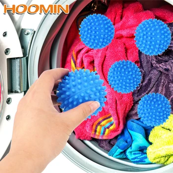

HOOMIN PVC Dryer Balls Reusable Magic Washing Tool Cleaning Drying Fabric Softener Ball for Washing Machine Laundry Balls