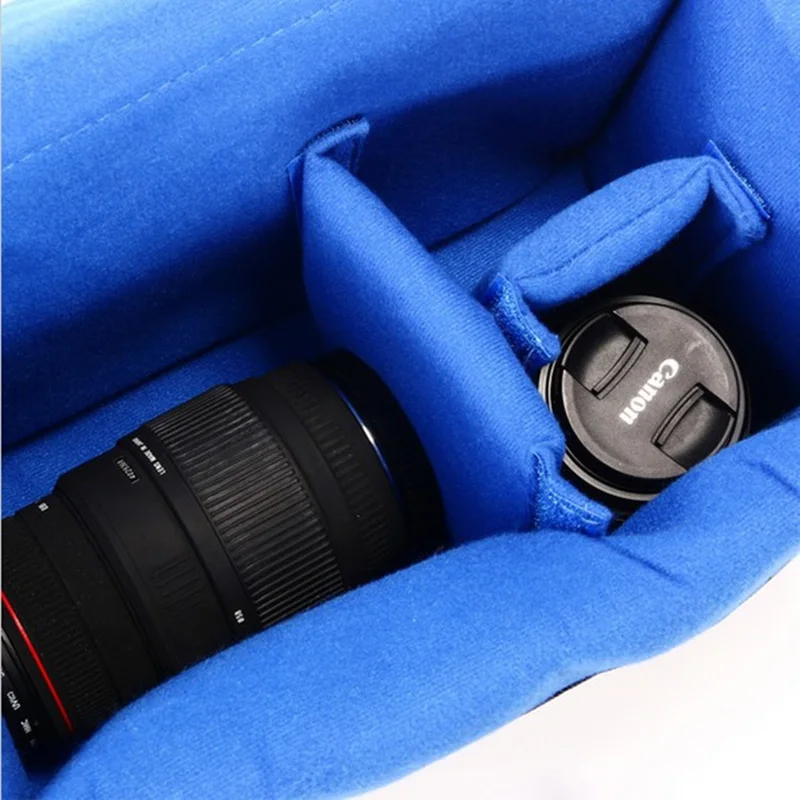 Мягкая защитная сумка для камеры, вкладыш, чехол, внутренняя перегородка, мягкий протектор для DSLR SLR объектива камеры и аксессуаров