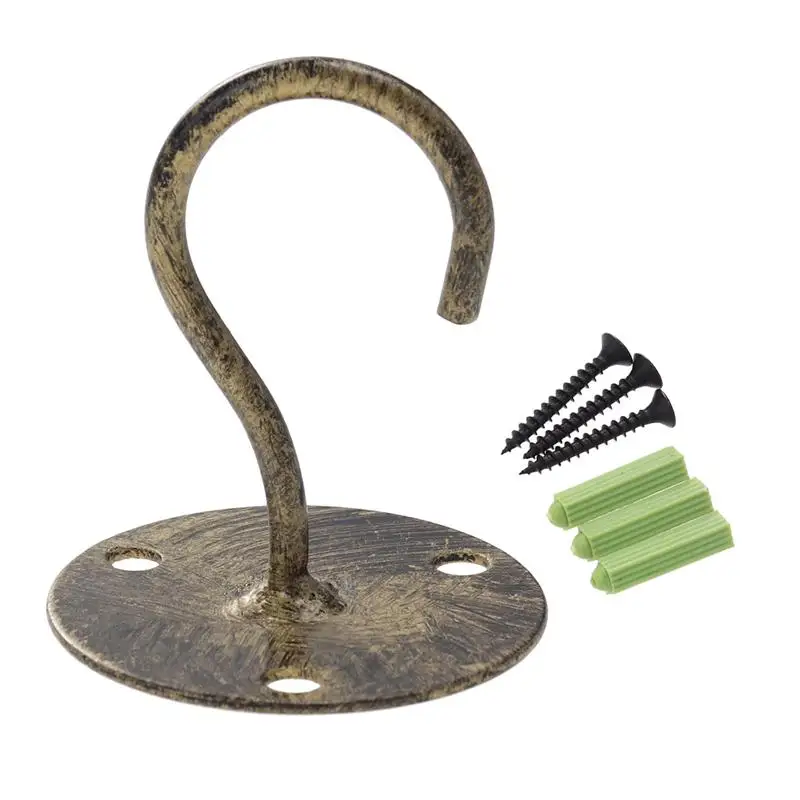 

1 Set of Mosquito Net Cabinet Overhead Elephant Trunk Shaped Iron Hooks for Cabinet House Home Use Iron Overhead Hooks