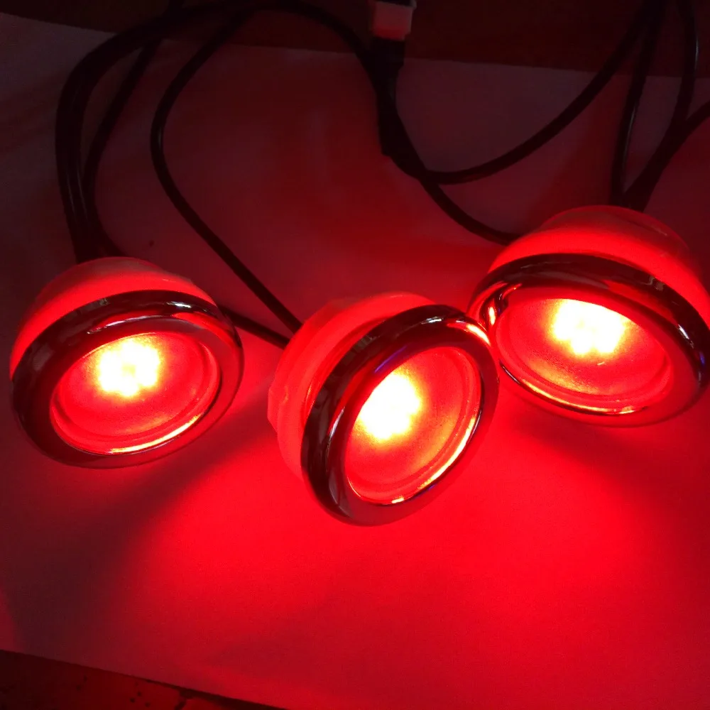 4 шт. водонепроницаемые светодиодные RGB подводные лампы с контроллером