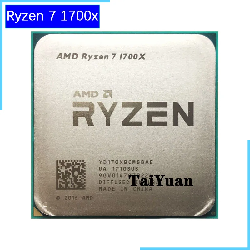 Процессор AMD Ryzen 7 1700X R7 1700X3,4 GHz, Восьмиядерный, шестнадцп YD170XBCM88AE Socket AM4