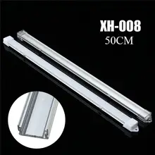 Лучшая цена 30 см/50 см молочный/прозрачная крышка Алюминиевая СВЕТОДИОДНАЯ подсветка Свет профиль для светодиодной ленты крышка для светодиодные ленты свет