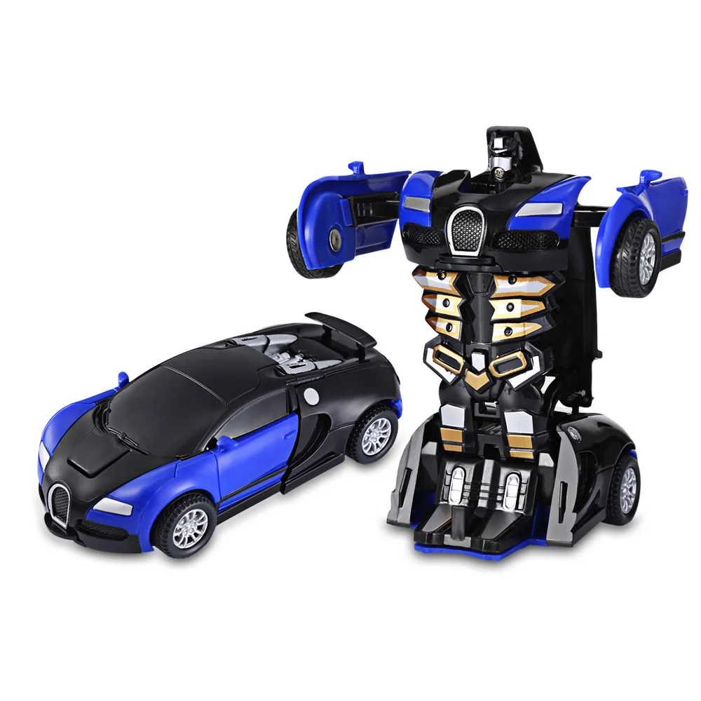 

Robot Toy Car One Step Impact Deformation Car Mini Transformation Robot Toy 2 In 1 Cool Appearances Workmanship Toy Vehicles