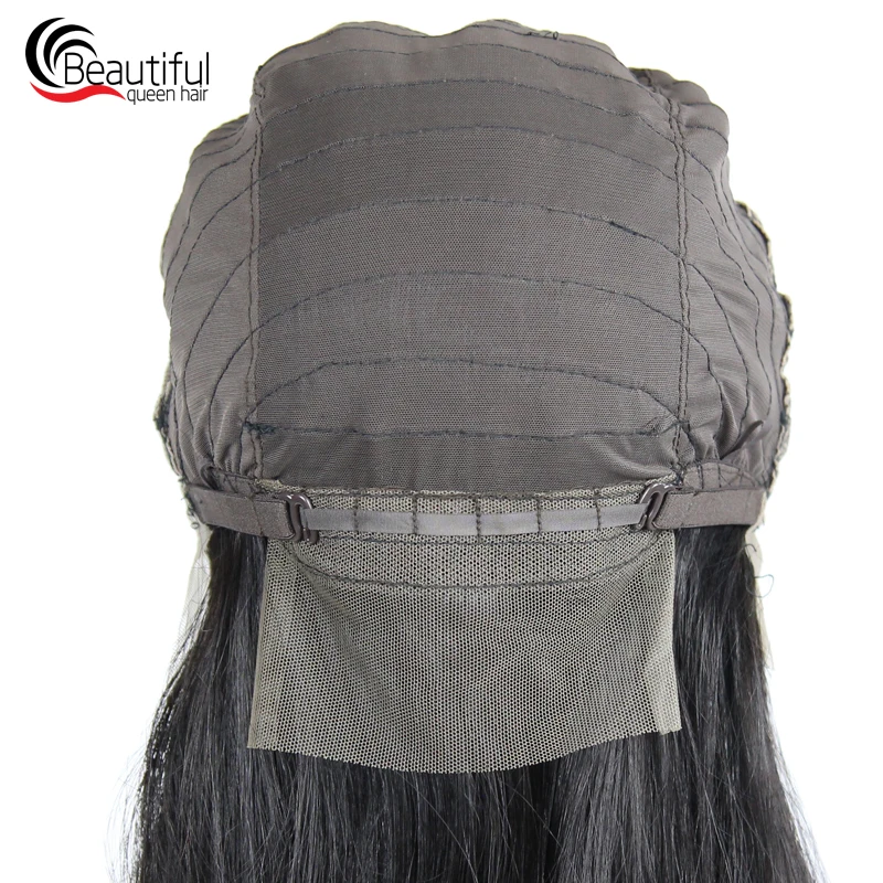 Brazilian 10A Lace Front Human Hair Wig 130% Density Straight Virgin Hair Wig Prepluncked Swiss Lace With Baby Hair 12-24 Inch