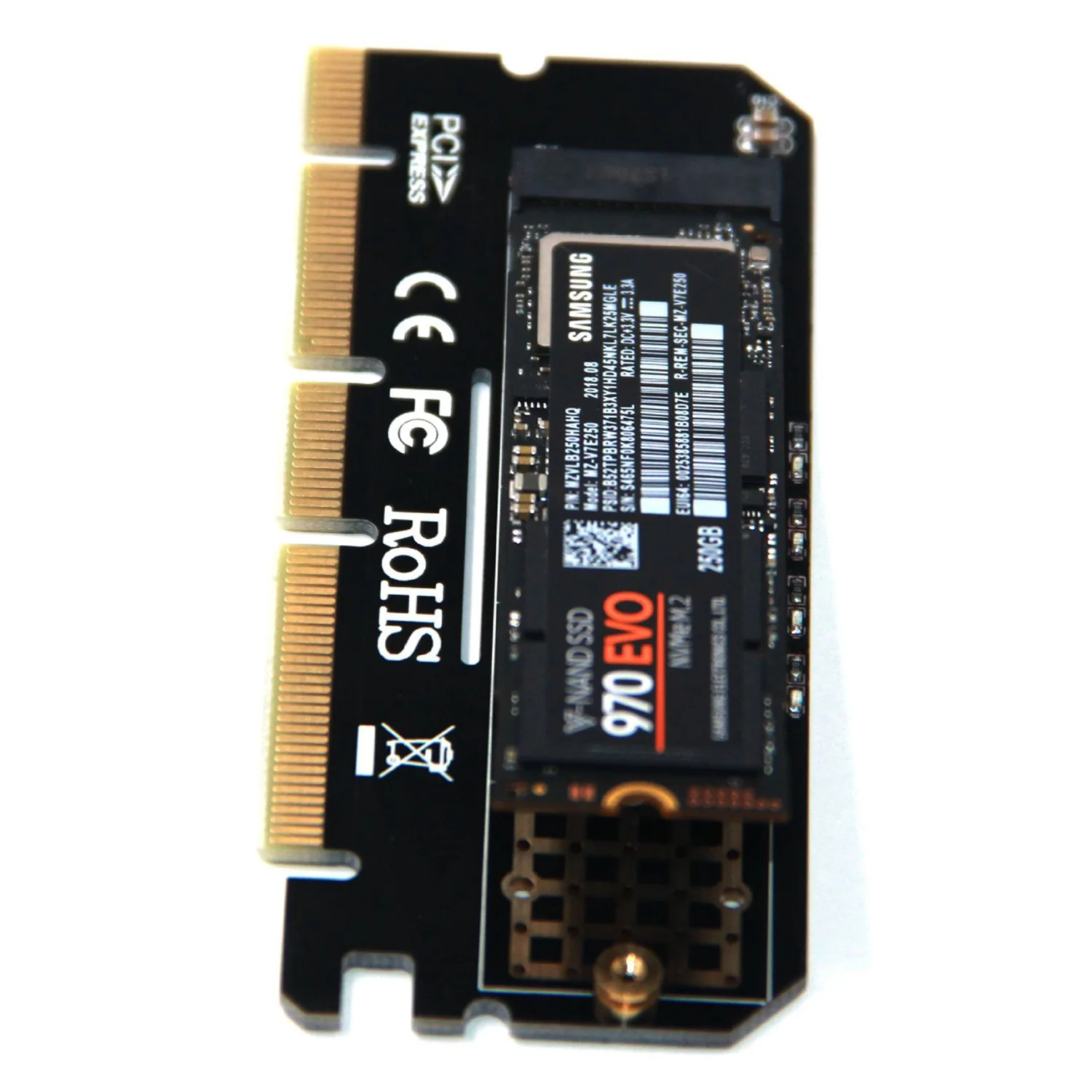 M.2 NVMe SSD NGFF в PCIE 3,0X16 адаптер M ключ интерфейсная карта Suppor PCI Express 3,0x4 Размер 2230-2280 m.2 полная скорость