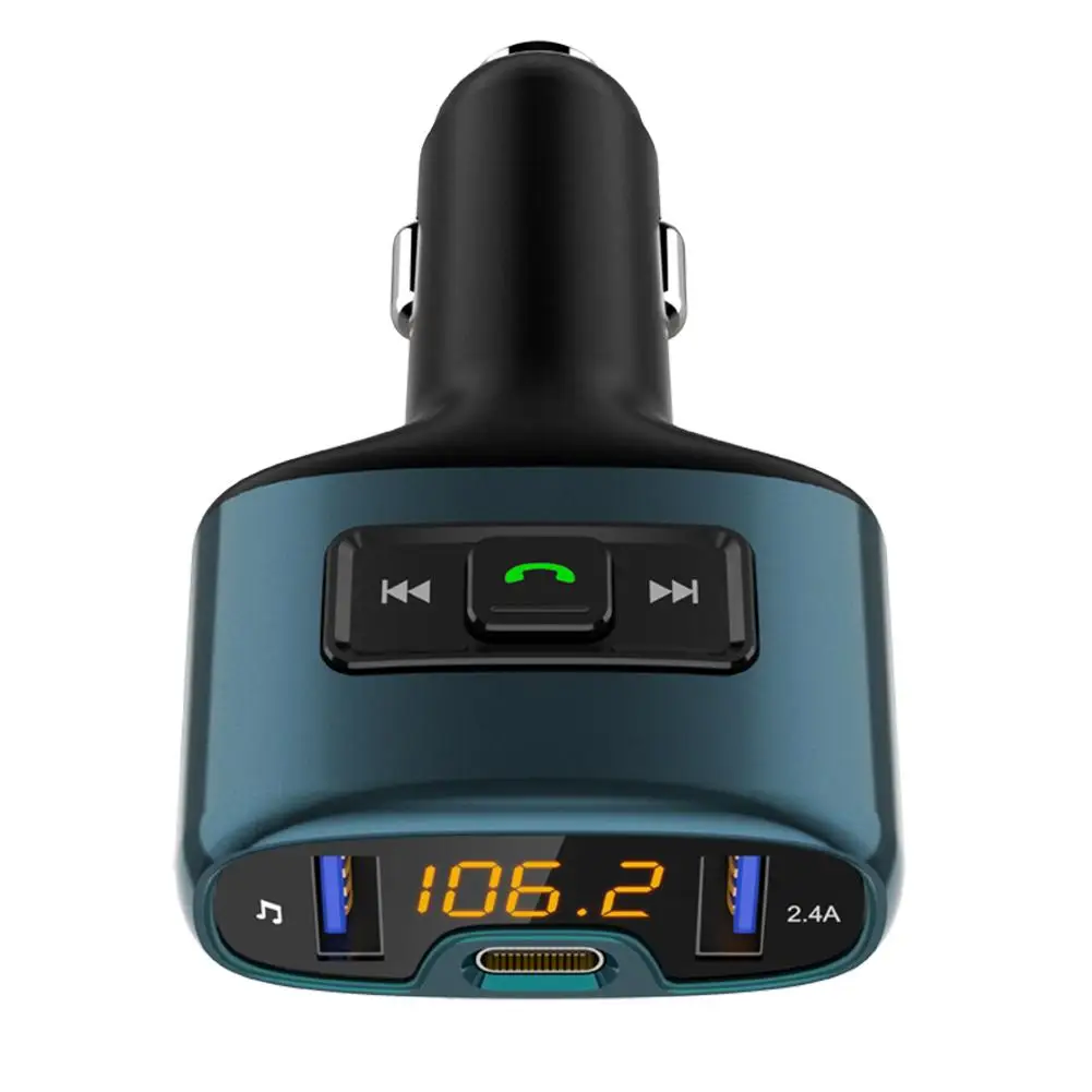 

Hands-Free Bluetooth Car FM Transmitter Audio Dual USB Car Charge Cigarette Lighter Car MP3 Player Car Accessories