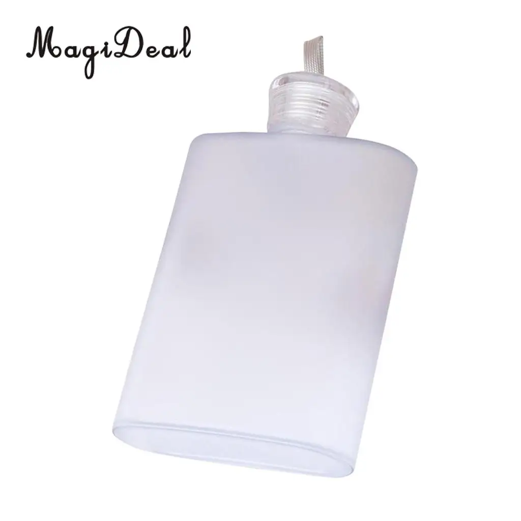 MagiDeal Plastic Hip Liquor Whiskey Alcohol Flask Cap Pocket Water Bottle
