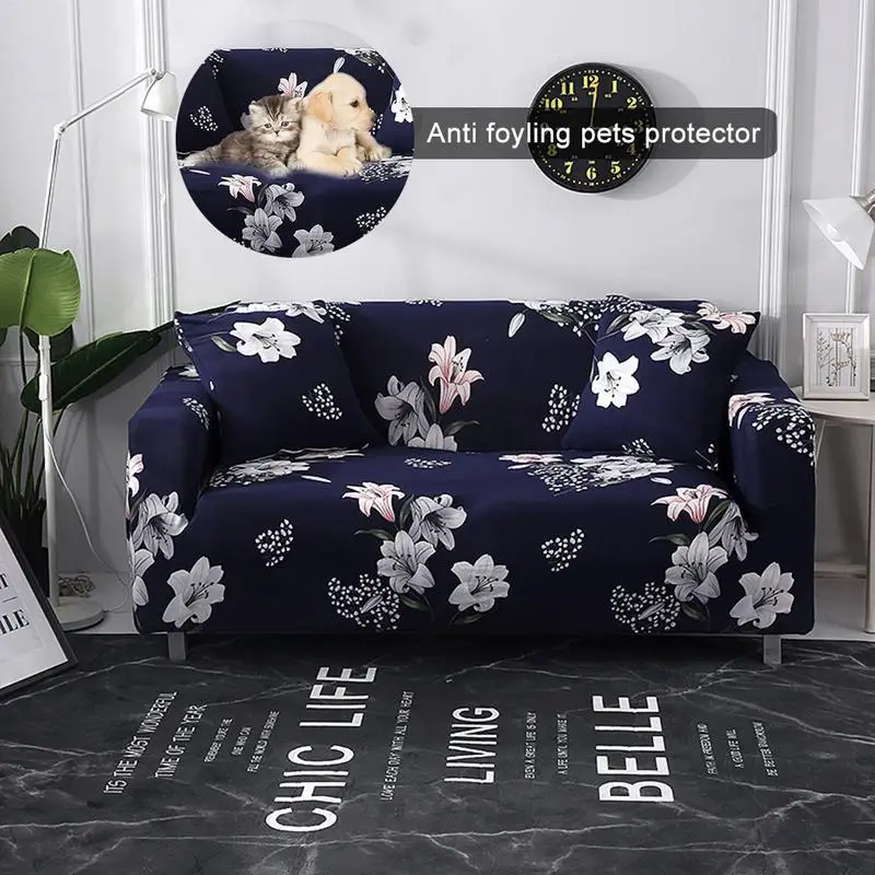 1 2 3 Seater Floral Elastic Soft Sofa Couch Covers Stretch Slipcover Protector