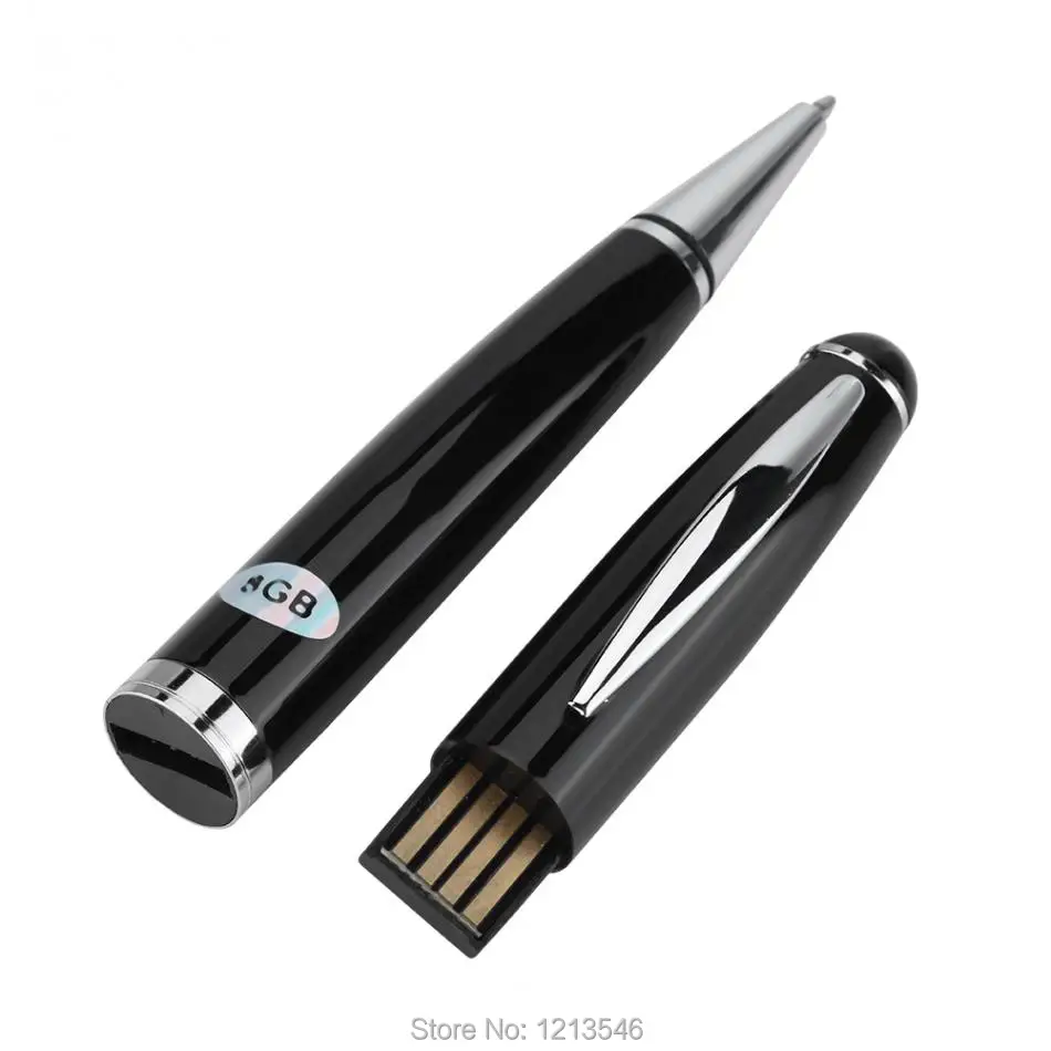 8G Digital Voice Recorder Noise Reduction 2 in 1 Stereo Audio Recording Pen Portable Mini U Disk for Business Meeting