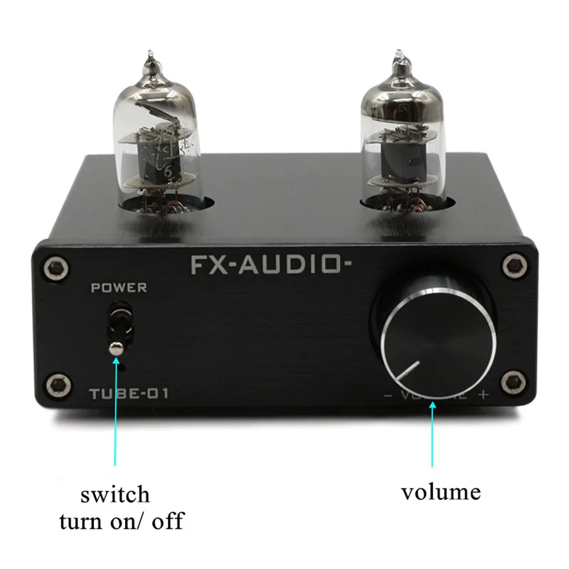 

FX-Audio EU DC12V 1A Mini 6J1 Valve Vacuum Tube Pre-Amplifier Stereo Audio HiFi Buffer Amp Headset Amplifier Tube-01