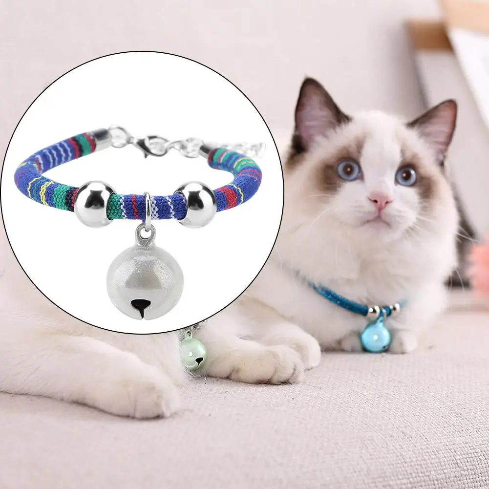 

New National Style Pets Necklace Accessory Kitten Supplies Cat Bell Collar Extension Chain Cat Necklace