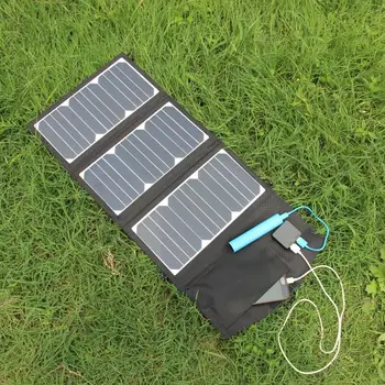 

BUHESHUI 27W 5V Solar Panel Charger For/iphone/ Mobile Phone/Power Bank Solar Charger Outdoor Dual USB Ports Waterproof