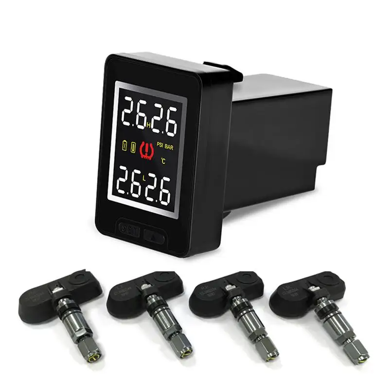 

2019 New CAREUD U912 Auto Wireless TPMS Tire Pressure Monitoring System with 4 Sensors LCD Display Embedded Monitor For Toyota