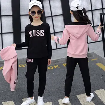 

2020 Fashion Children's Clothing Spring and Autumn New Long-sleeved Big Three-piece Girls Long-sleeved Jacket Kids Clothes