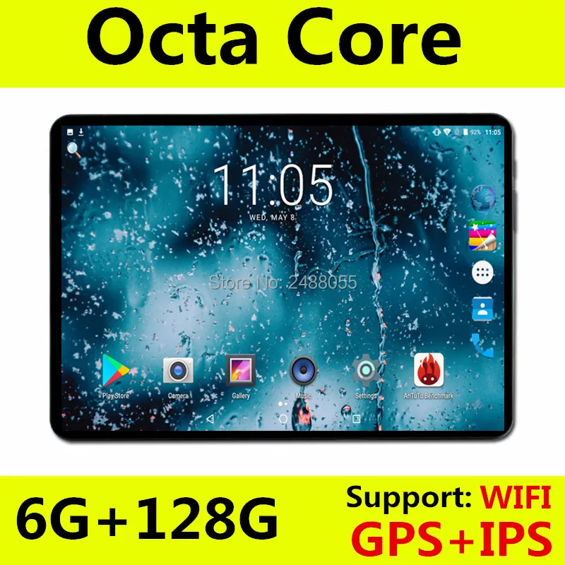 

2019 Version 10 inch Octa Core tablet Android 8.0 OS 6GB RAM 128GB ROM 1280x800 IPS Dual SIM Cards Computer 4G FDD LTE GPS Pad