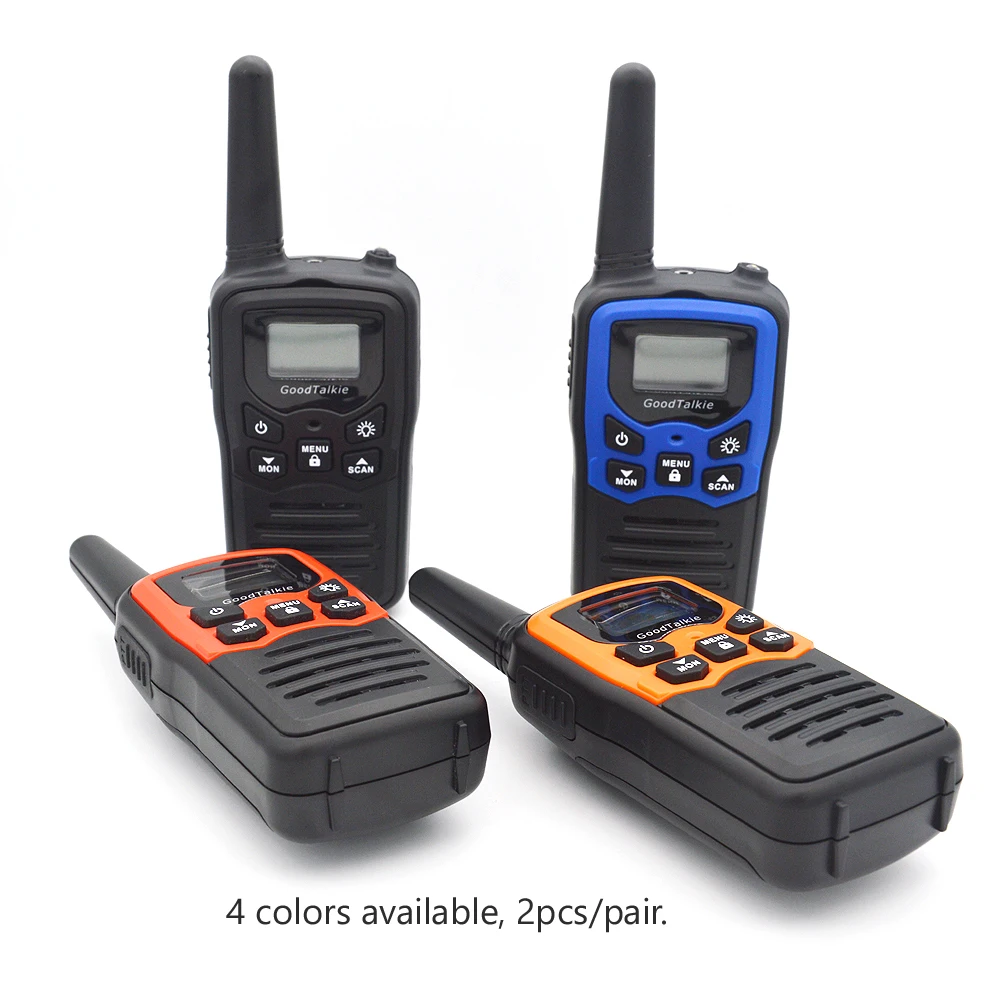2pcs GOODTALKIE T5 Walkie Talkie UHF Frequency Portable Two Way Ham Radio Custom Walkie Talkie Case 4
