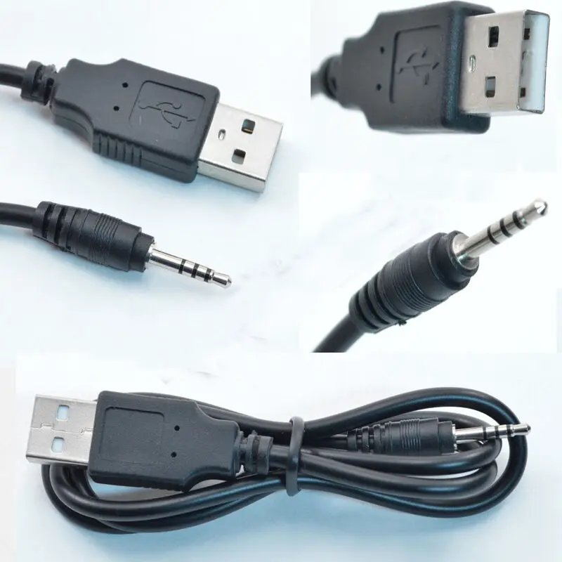 

Rechargeable USB to 2.5mm 4Pole Data DC Charger Cable for Camera Watch