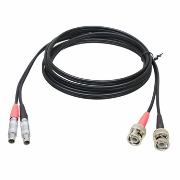 

Cable Dual Lemo-0S L01 male to BNC plug For Ultrasonic NDT TOFD USF GE Panametrics Krautkramer Flaw Detector 6.5FT
