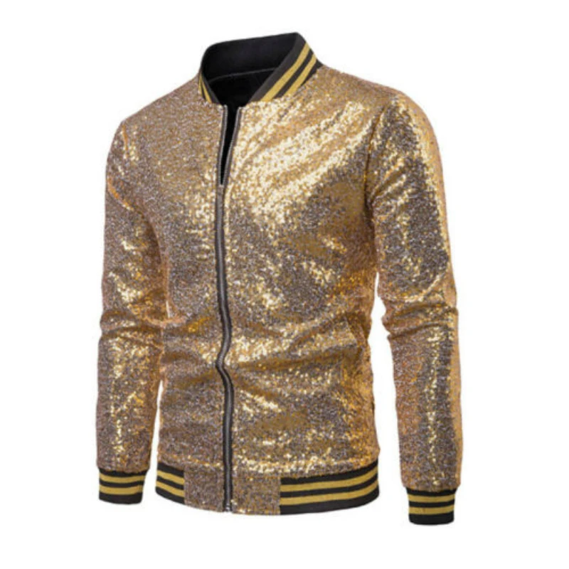 Shiny Red Sequin Zipper Bomber Jacket Men 2019 Hip Hop Streetwear Baseball Jackets Coats Mens Nightclub Party DJ Clothing Veste Shiny Red Sequin Zipper Bomber Jacket Men 2019 Hip Hop Streetwear Baseball Jackets Coats Mens Nightclub Party DJ Clothing Veste