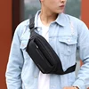 Sac banane en Nylon de haute qualité pour hommes, pochette d'argent, pochette multi-poches, nouvelle mode bandoulière pour hommes, sac banane pour la poitrine ► Photo 3/6