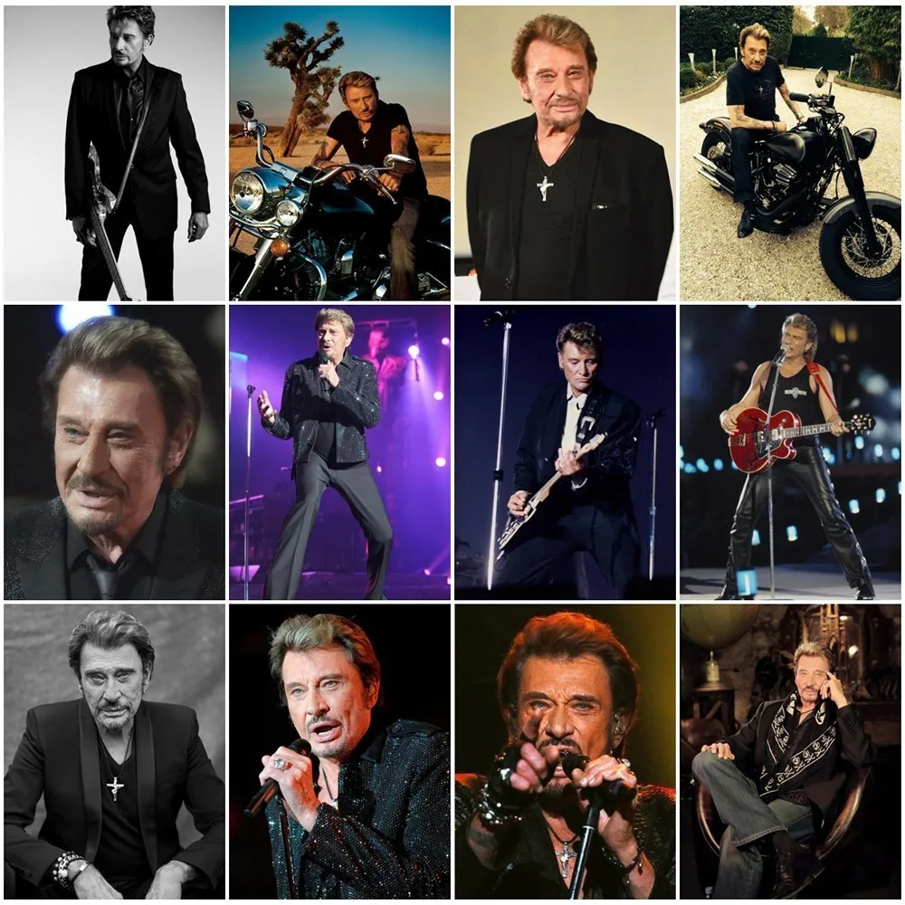 

Evershine Johnny Hallyday Diamond Embroidery Cross Stitch 5D Diamond Painting Full Square Portrait Mosaic Handicraft Art Gift